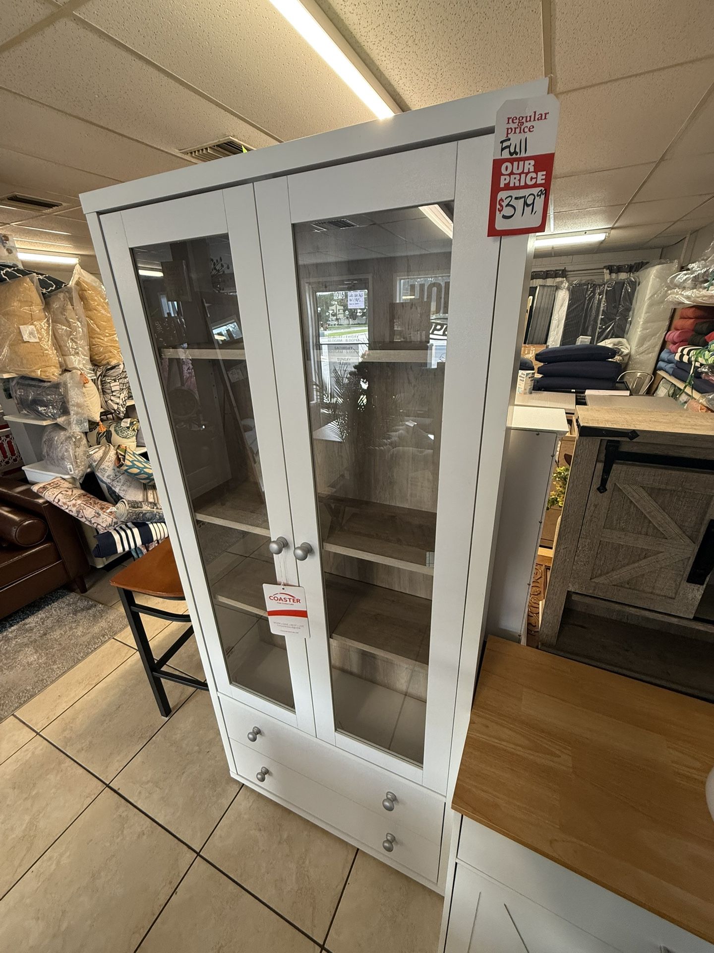 Brand New White Accent Cabinet/ Storage Cabinet