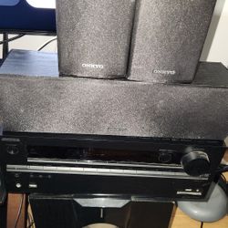 Onyko Home Theater System HT-R693 With Subwoofer Receiver And Speakers