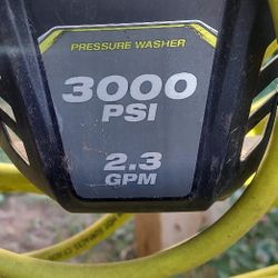 Pressure Washer 3000psi/2.3GPM