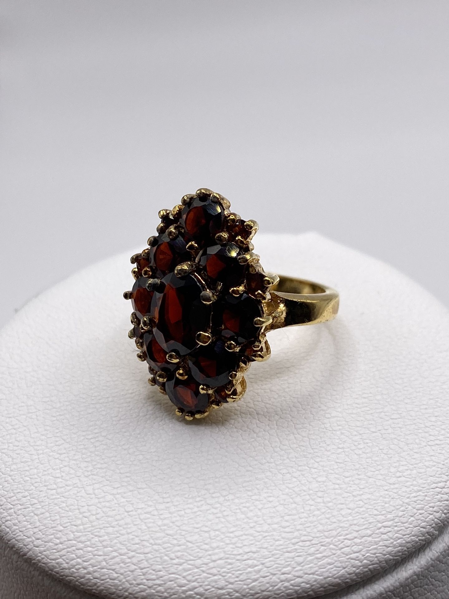 Bohemian Seta Sterling Garnet Ring 