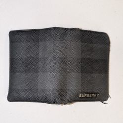 Real Navy Blue Burberry Wallet