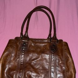 frye leather bag and wallet