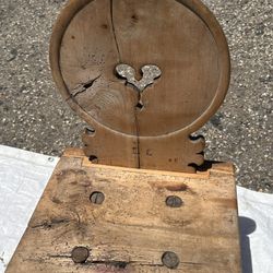 Antique hand carved wooden chair