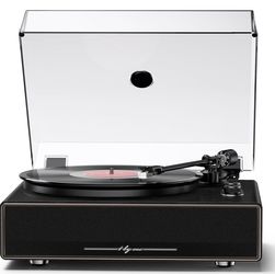 1 BY ONE High Fidelity All-in-One Record Player, Vinyl Turntable Built-in Speakers, Magnetic AT-3600L Cartridge, RCA Output, Belt Drive, Bluetooth Inp