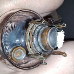 Antique Queen Anne #2 Scovil Mfg Gas Oil Lamp