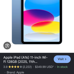 iPad 11th Gen (A16)