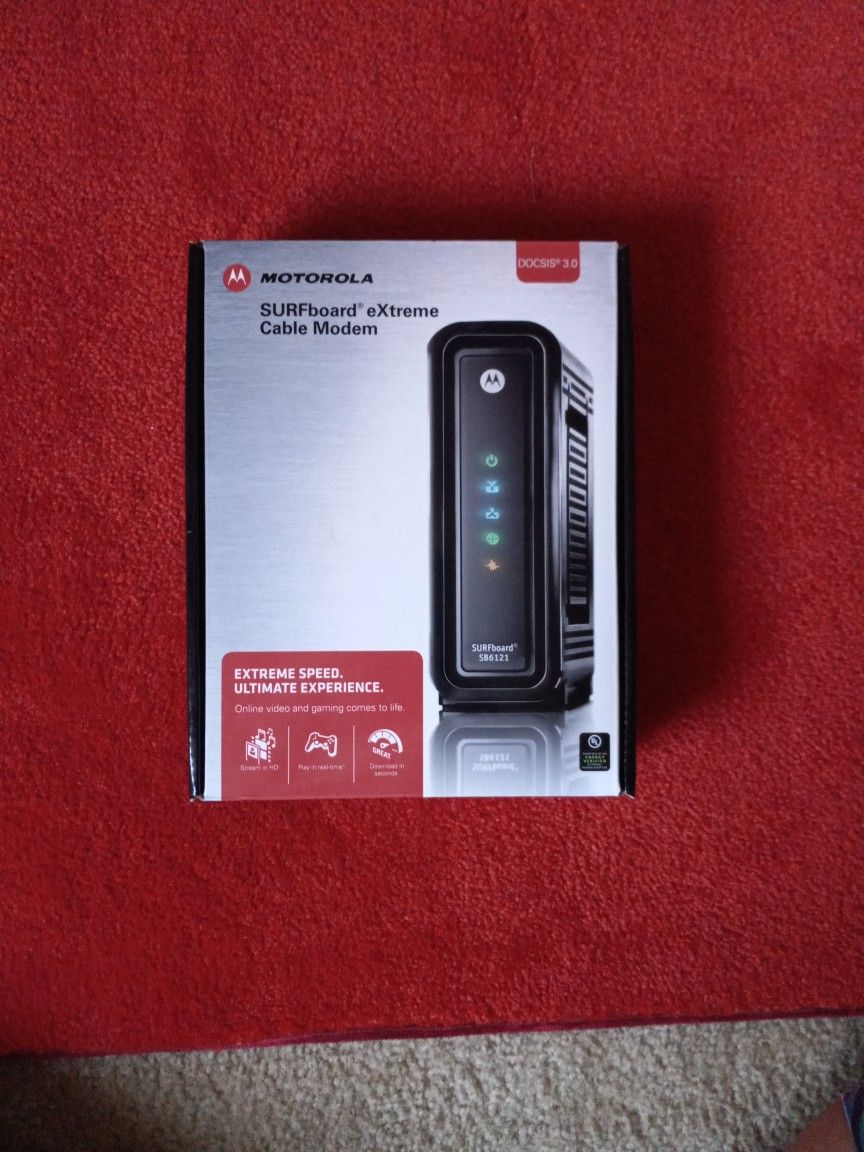 Surfboard Extreme Cable Modem  SB6121. DOCSIS 3.0