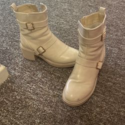 Cream Color Boots Size 7 $25