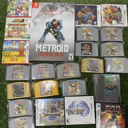 Nintendo 64, Nintendo Switch, Nintendo 3DS, Nintendo DS
