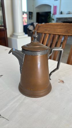 Vintage copper coffee pot