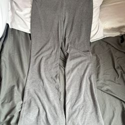 Gray Flared Leggings