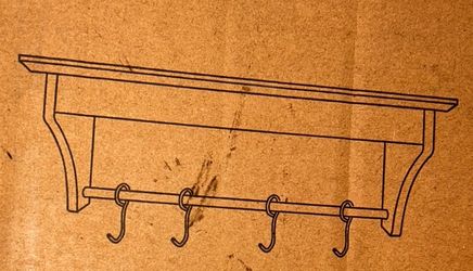 homaterial floating shelf with bar