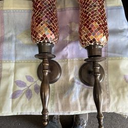 Mosaic Glass Wall Sconces