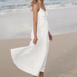 Petal & Pup Yasmin Cotton Eyelet Midi Dress NWOT
