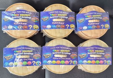 Ralex Squishy Surprise Dumplings, Glow In The Dark & Glitter (not RMS Brand) Sealed in original pack