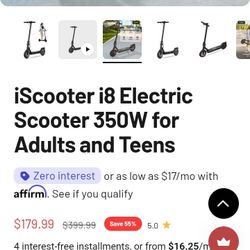 ** ISCOOTER I8 ** GOOD DEAL ELECTRIC SCOOTER