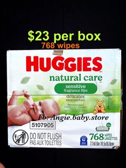 Huggies natural care baby wipes 768