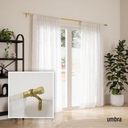 Umbra Curtain Rod - Brass Finish