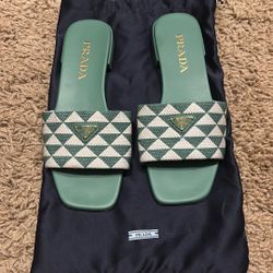 Prada Brand New Sandals, Size 37.5 100% Authentic