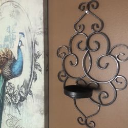 Metal Wall Candle Holders Set Of 2