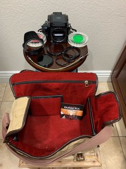 Mamiya M645J Medium Format 120 Film SLR Camera Japan w/ Strap & Accessories