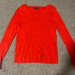 Tommy Hilfiger Yellow Cable Knit Sweater