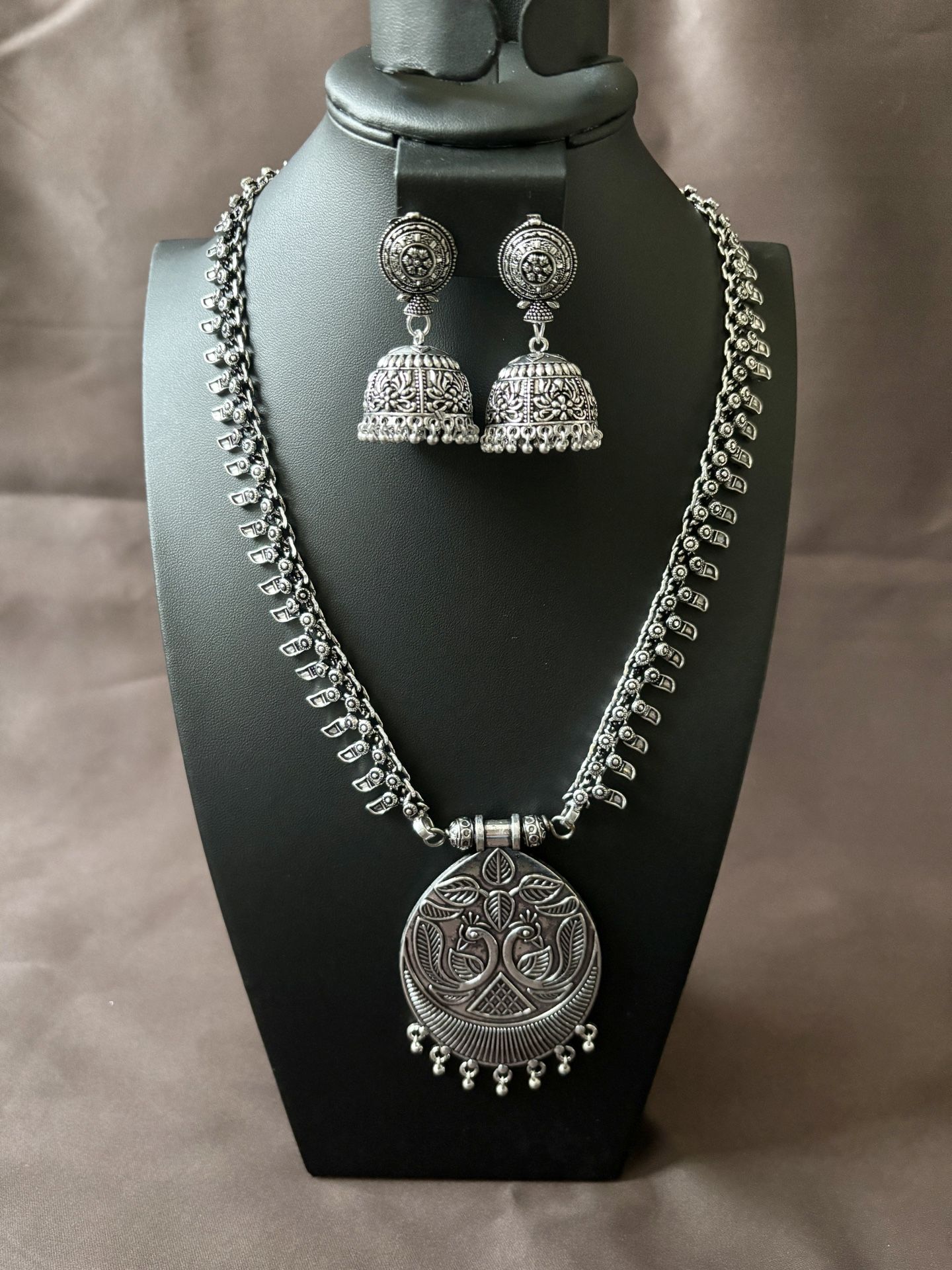 German Sliver Oxidized/black Metal Jewelry Set