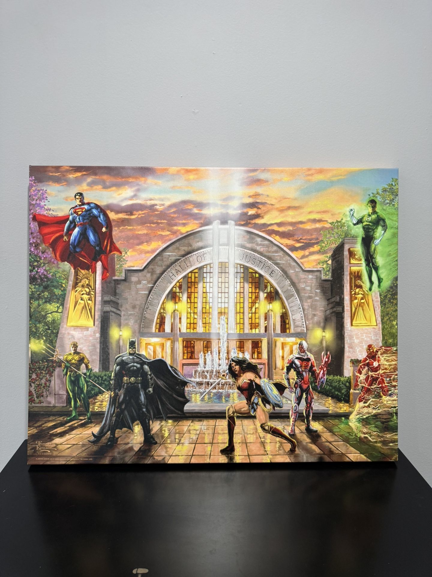DC Comics Hall Of Justice Canvas