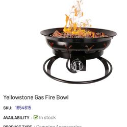Yellowstone Gas Fire Bowl