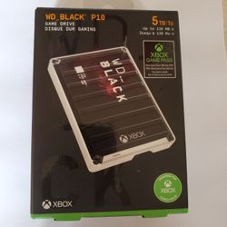 Western Digital Black P10 Game Drive 5TB 2.5 External HDD Usb 3.2  For Xbox X/S Xbox One New&Sealed Available Today 