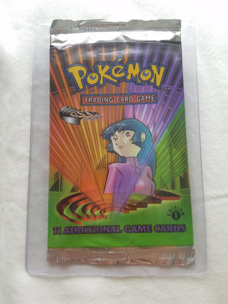 Pokemon Gym Challenge 1st Edition Booster Pack - Weighed Light