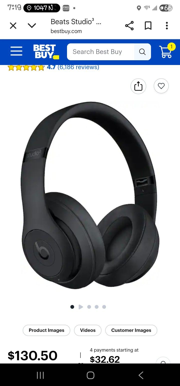 Beats Studio 3 Wireless Noise Canceling Headphones
