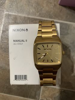 Nixon manual 2 gold watch special