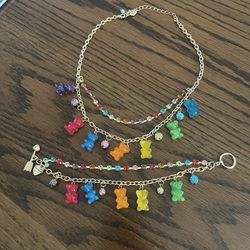 Betsy Johnson, Gummy Bear Necklace And Bracelet Set