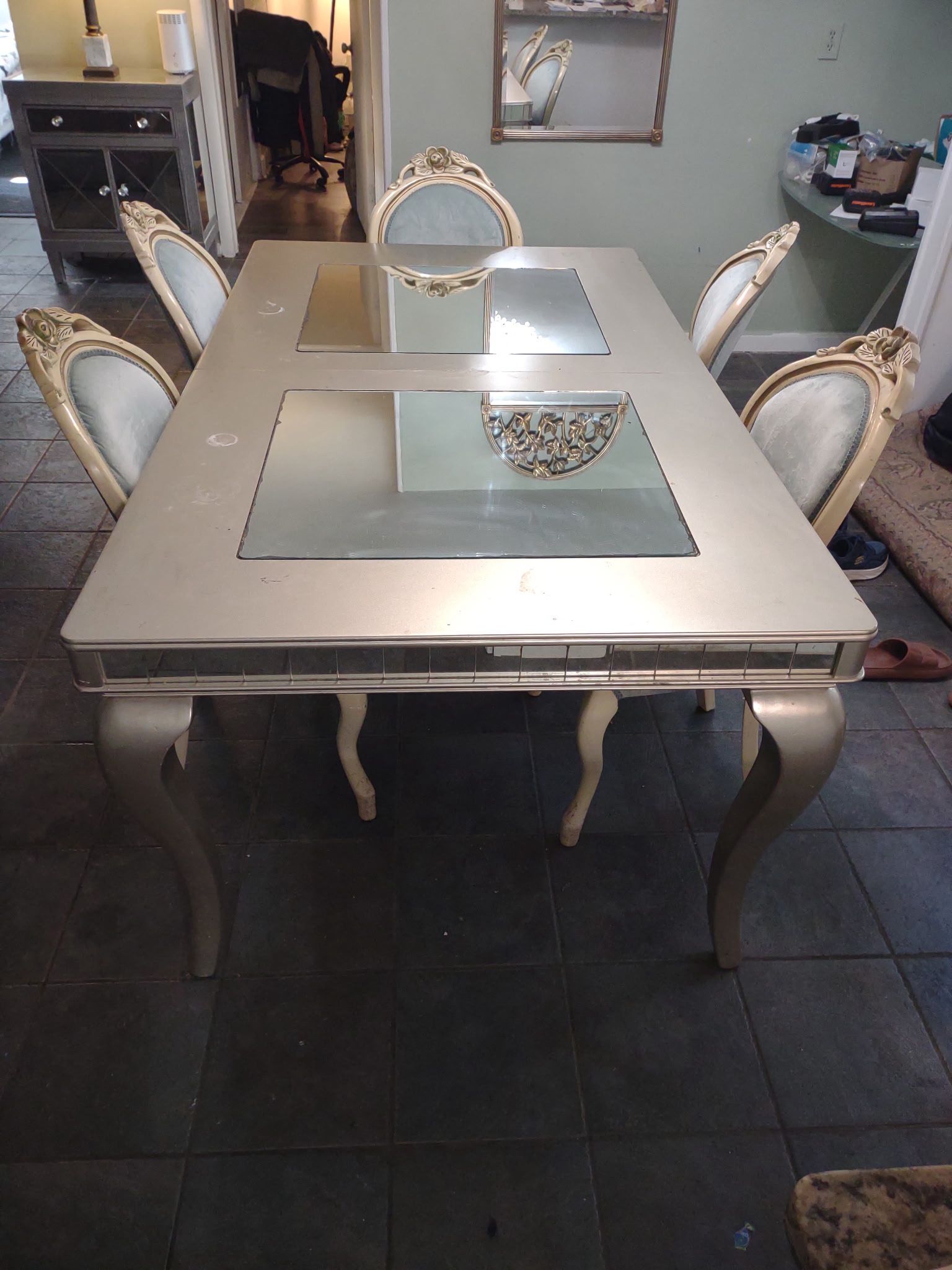 mirror dinning table 