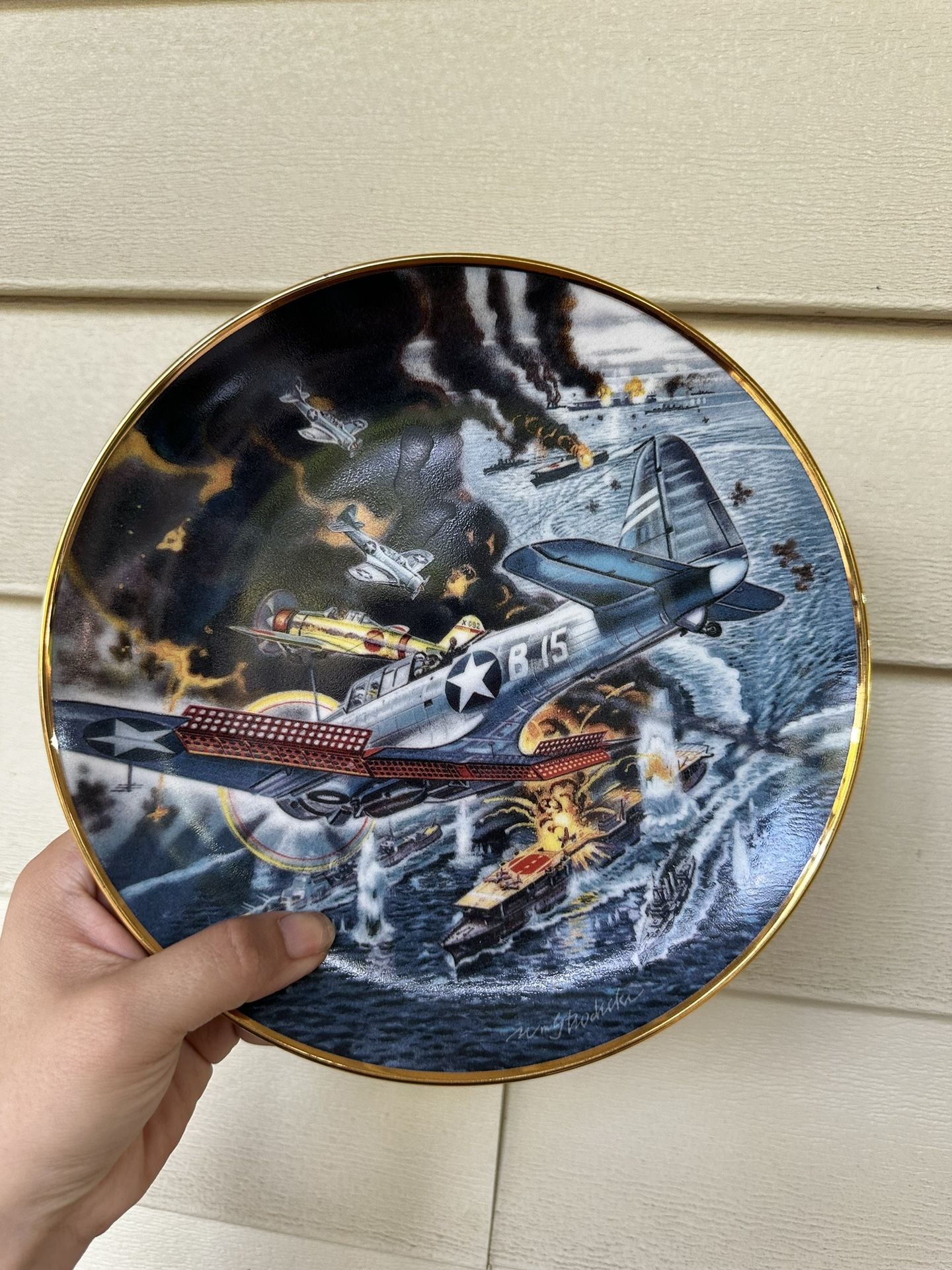 Franklin Mint Heirloom Collection "Battle of Midway" by William Teodecki