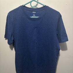  Blue casual streetwear tee size large
