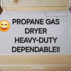 DRYER PROPANE CONVERTED GAS DRYER HEAVY-DUTY REFURBISHED DEPENDABLE MODEL WORKS GREAT 