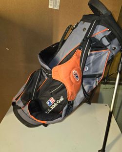 U.S. Kids Golf Ultralight Junior Stand Bag – Grey/Orange