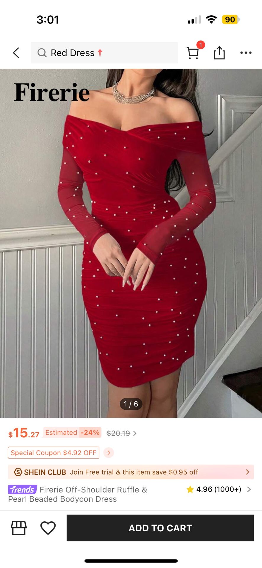 Large Red Dress