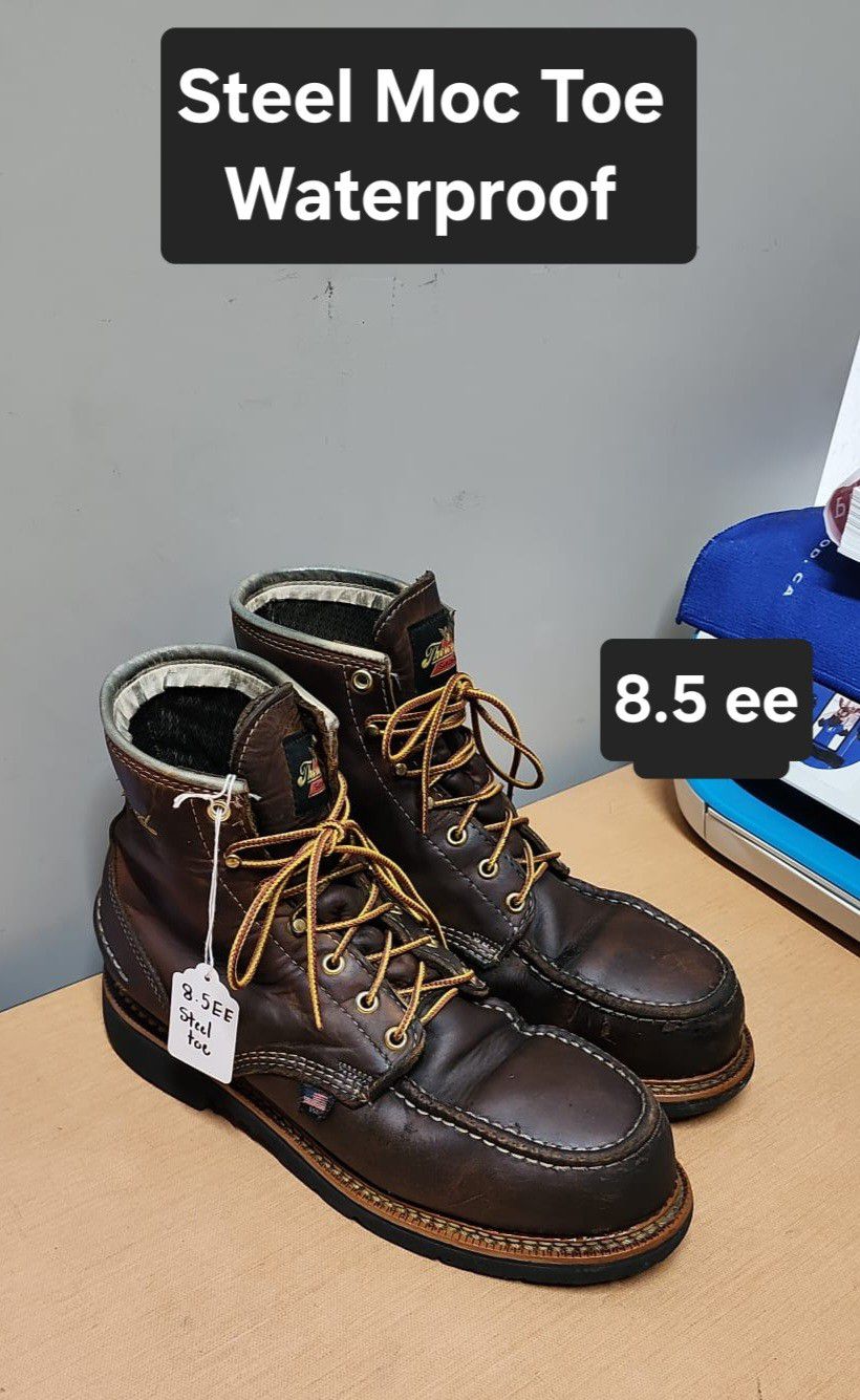 Thorogood Work Boot Size 8.5 ee STEEL MOC TOE 