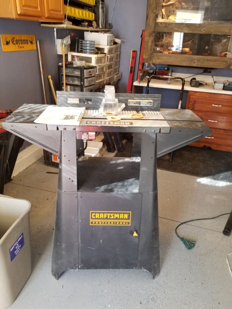 Craftsman professional router table