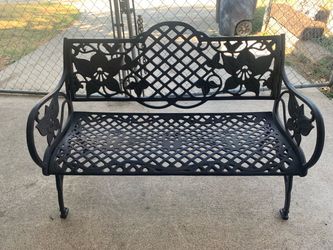 Cast iron bench