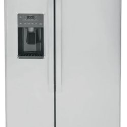 GE Side By Side Refrigerator With 25 Cubic Feet Capacity Standard Depth Energy Star