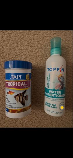 API Tropical Flakes and Top Fin Water Conditioner Bundle