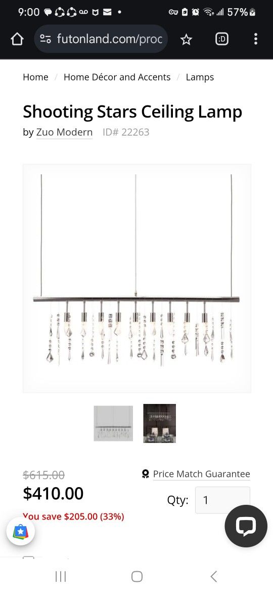 Ceiling Light Fixture Zuo Shooting Stars