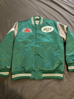 Jets Satin Jacket Mitchelle And Ness