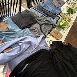 Lululemon and Athleta Womens Define Jackets and Leggings and Tops