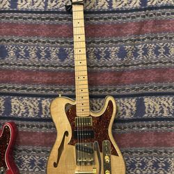 Custom Telecaster-Style Semi-Hollow Electric Guitar w/ Bigsby – Upgraded Hardware