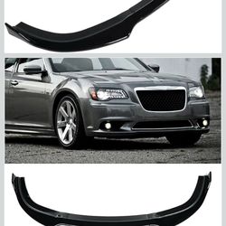 Car Front Bumper Lip Spoiler Splitter Kit Guard Compatible for Chrysler 300 SRT8 2012-2014 Body